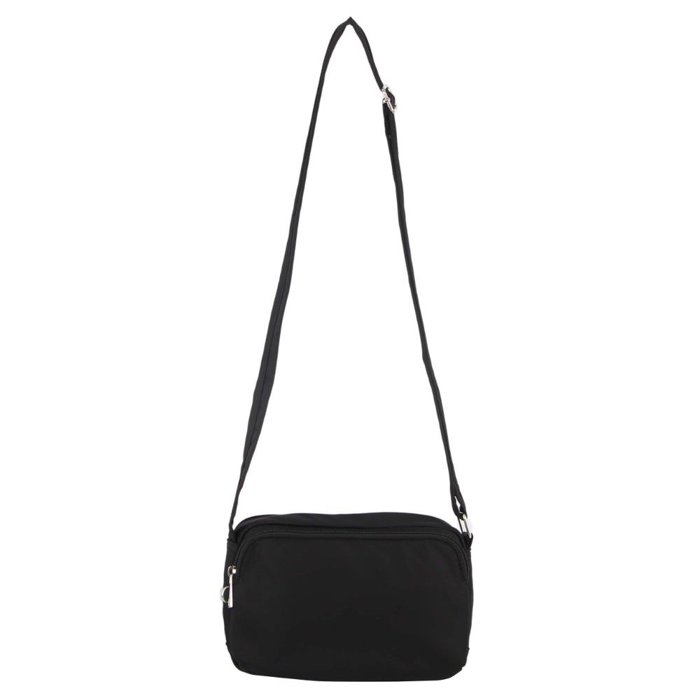 Bolsas Crossbody Pierre Cardin Anti-Theft Cross Body Bag Masculino Pretas | 2436-MKWAS