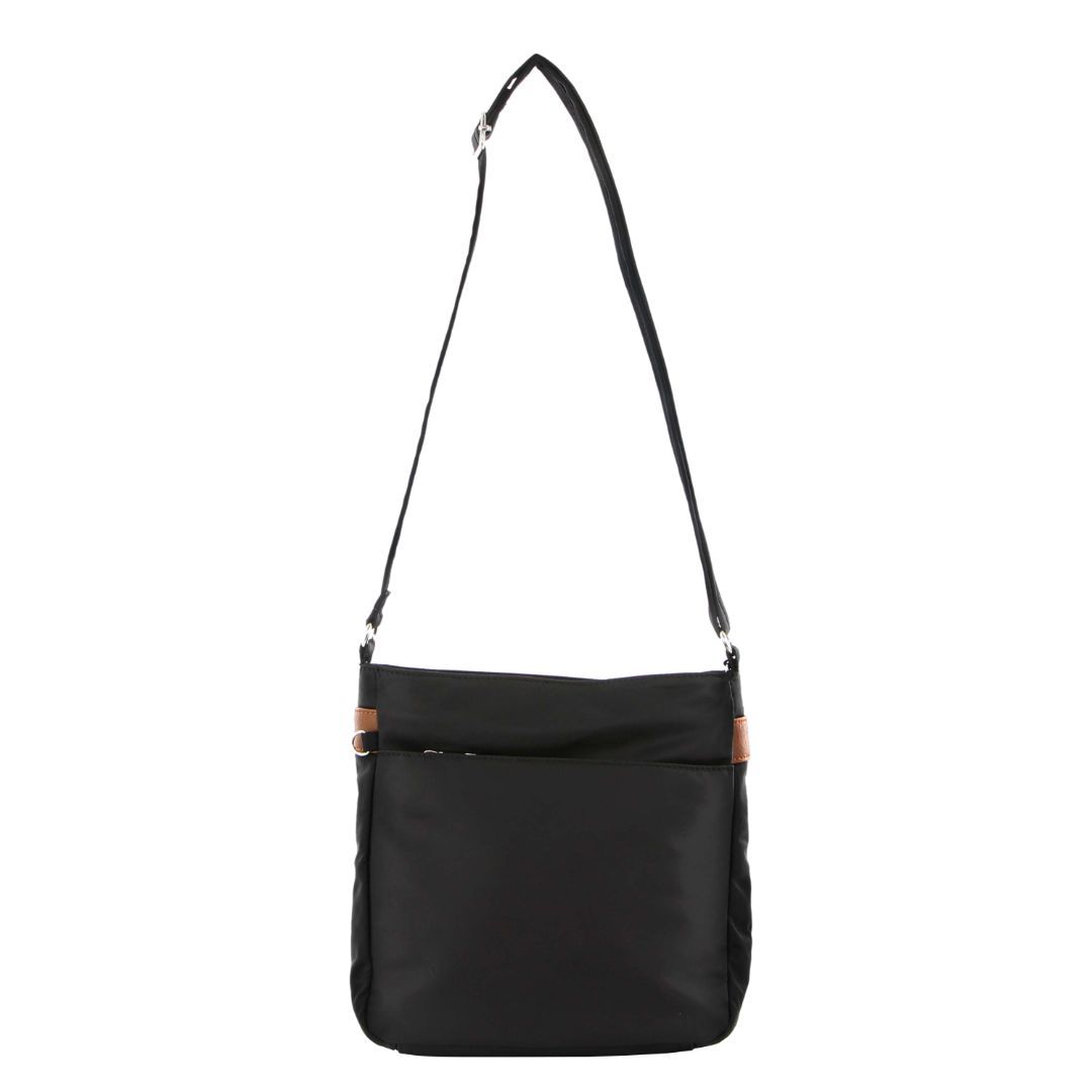 Bolsas Crossbody Pierre Cardin Anti-Theft Cross Body Bag Feminino Pretas | 1423-OFHPR