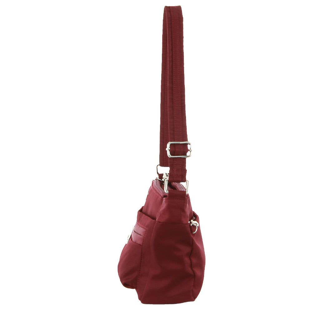 Bolsas Crossbody Pierre Cardin Anti-Theft Cross-Body Bag Feminino Bordeaux | 0135-PSGDM