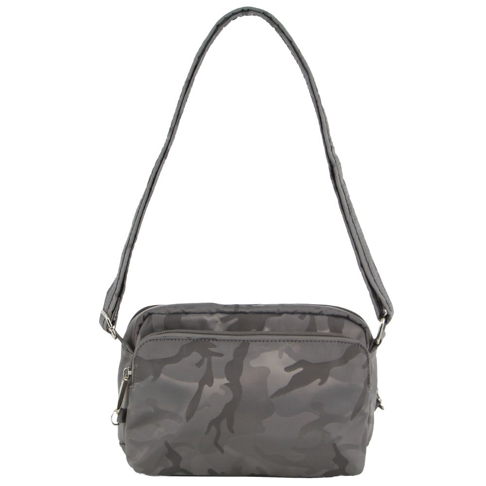 Bolsas Crossbody Pierre Cardin Anti-Theft Cross Body Bag Feminino Cinzentas Camufladas | 8071-JSADG