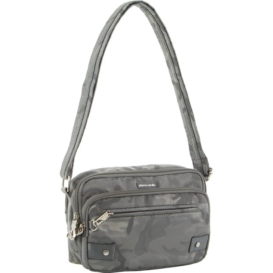 Bolsas Crossbody Pierre Cardin Anti-Theft Cross Body Bag Feminino Cinzentas Camufladas | 8071-JSADG