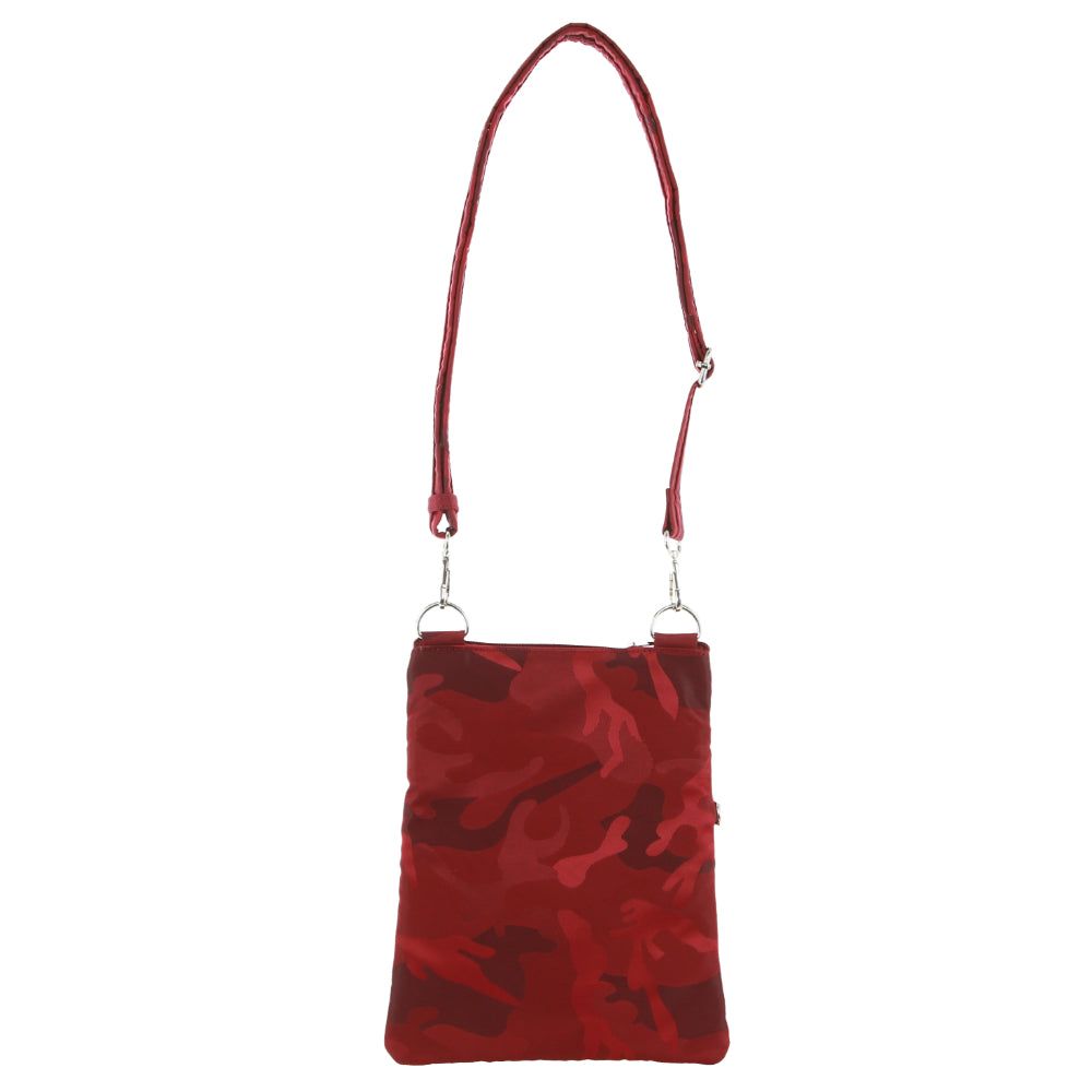 Bolsas Crossbody Pierre Cardin Anti-Theft Cross Body Bag Feminino Bordeaux Camufladas | 6725-UKGMR