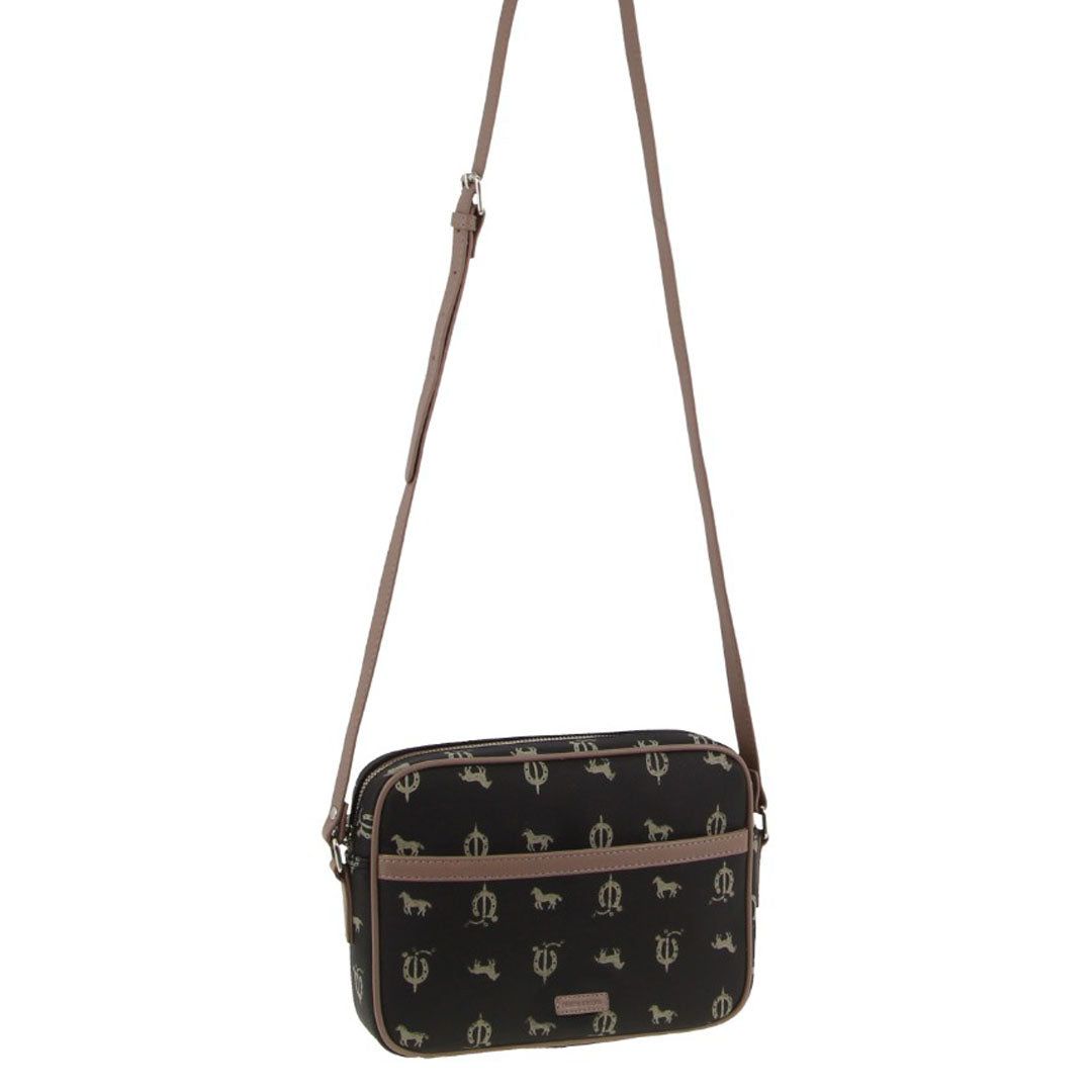Bolsas Crossbody Pierre Cardin Canvas Leather Trim Square Cross-body Bag Feminino Pretas | 6731-IPAVJ