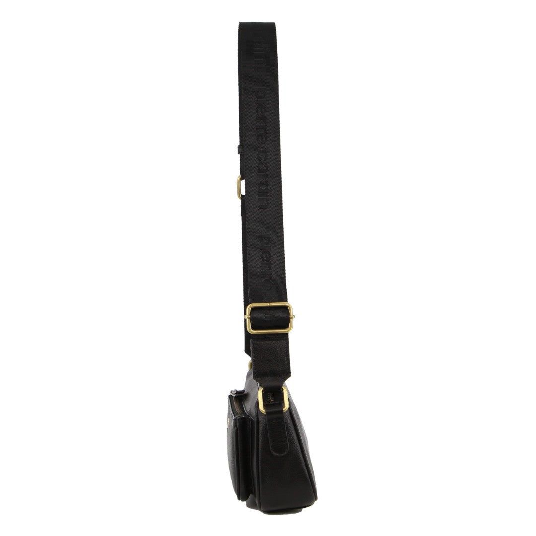 Bolsas Crossbody Pierre Cardin Couro Cross-Body Bag Feminino Pretas | 2376-IKHAO