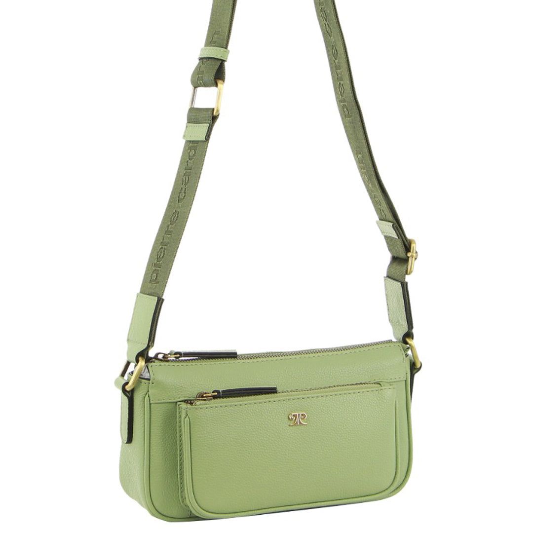 Bolsas Crossbody Pierre Cardin Couro Cross-Body Bag Feminino Jade | 8754-RUCDY