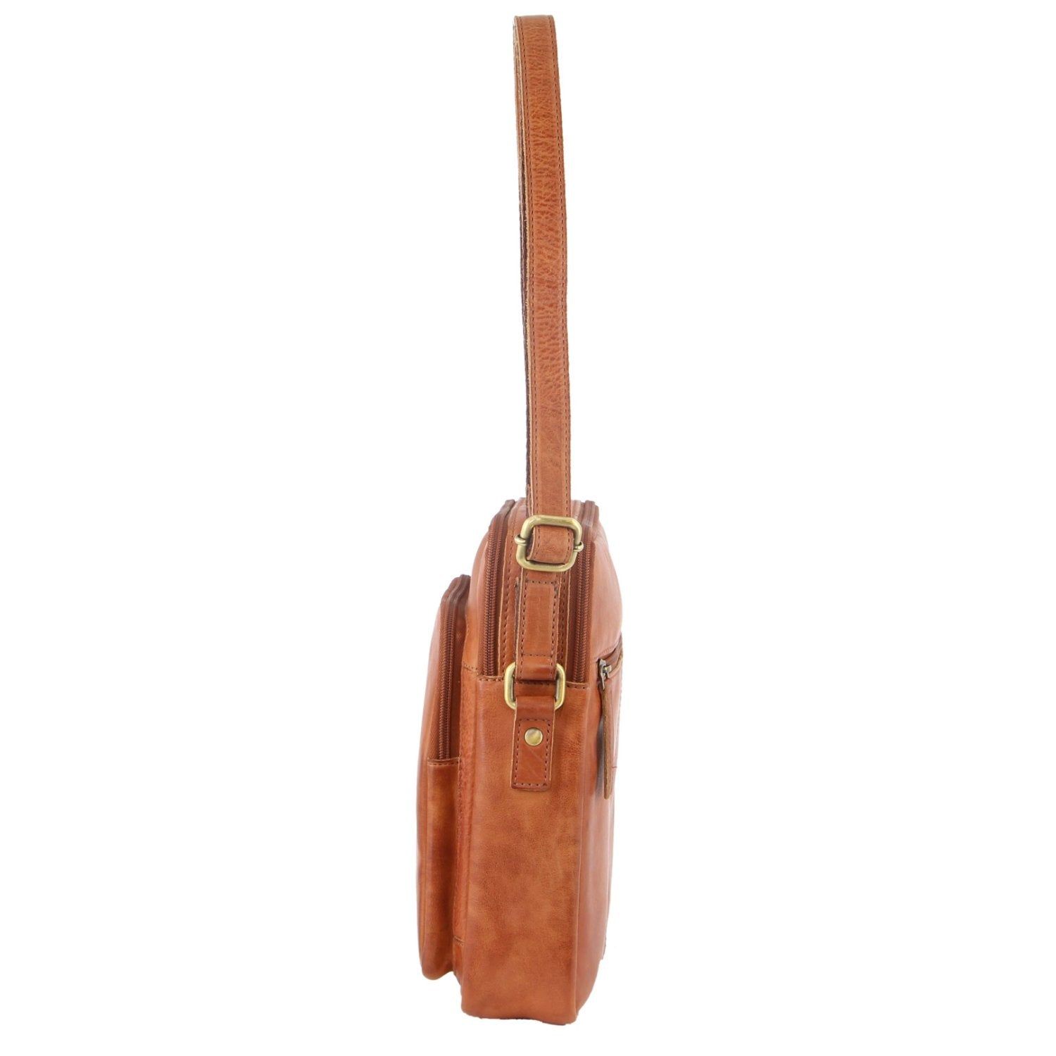 Bolsas Crossbody Pierre Cardin Couro Cross-Body Bag Masculino Marrom | 9870-LUCQG