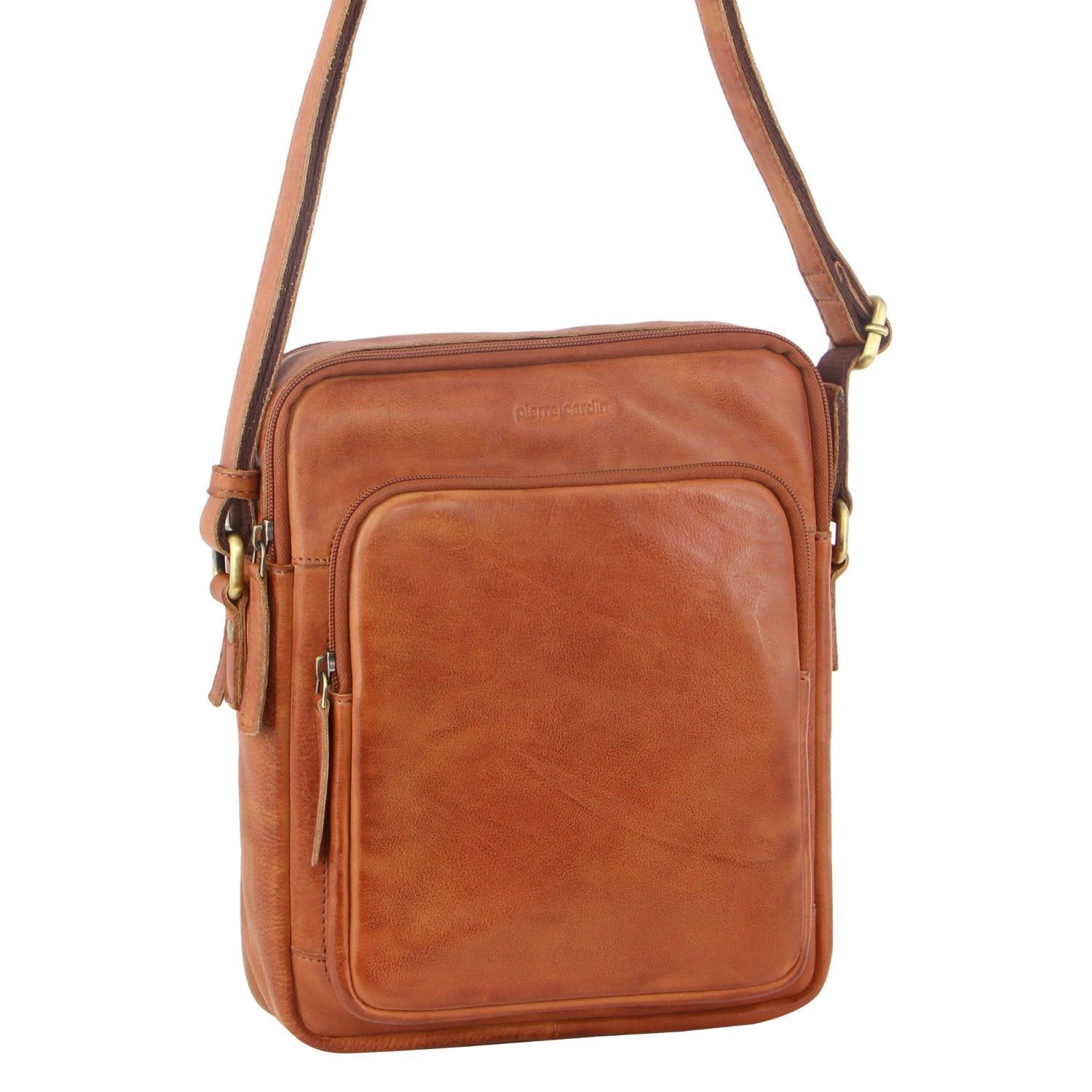 Bolsas Crossbody Pierre Cardin Couro Cross-Body Bag Masculino Marrom | 9870-LUCQG