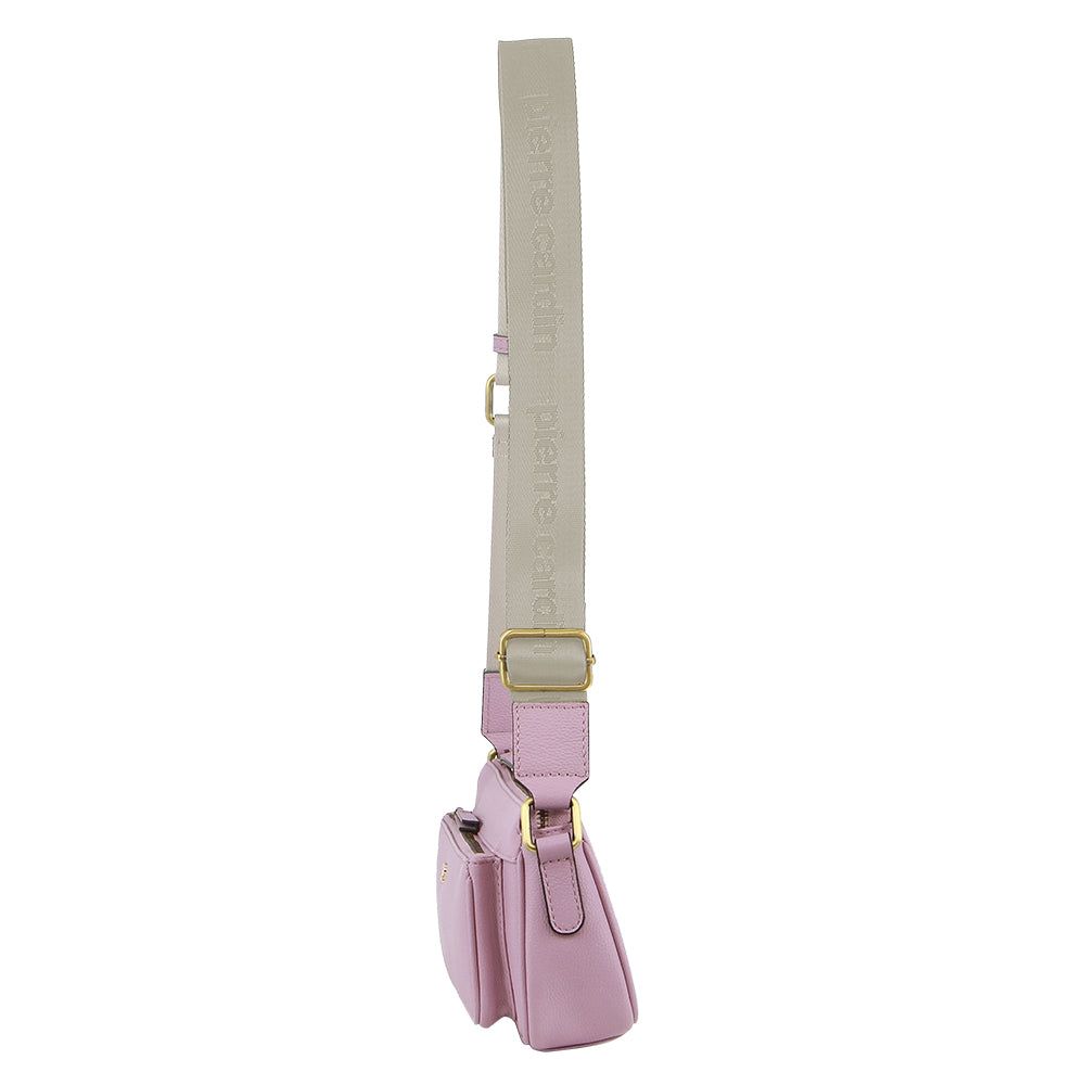 Bolsas Crossbody Pierre Cardin Couro Cross-Body Bag Feminino Rosa | 7083-HNROE