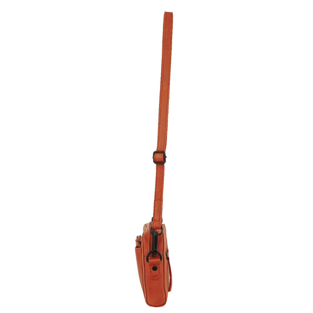 Bolsas Crossbody Pierre Cardin Couro Cross-Body Bag Feminino Laranja | 6729-NFYKB