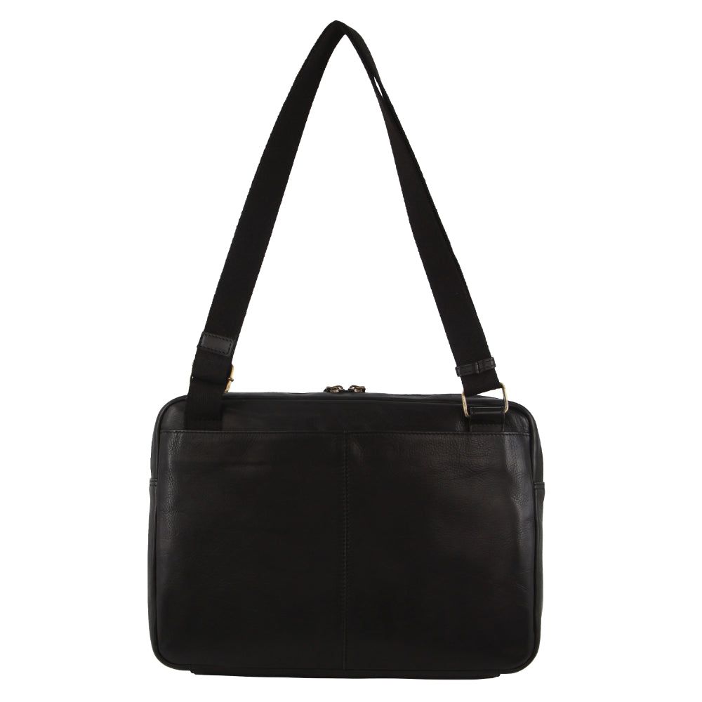 Bolsas Crossbody Pierre Cardin Italian Leather Business Computer Bag Masculino Pretas | 9023-WJKCT