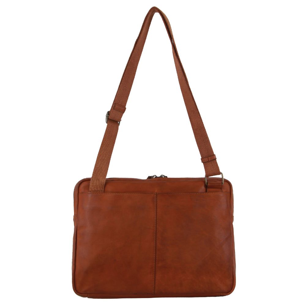 Bolsas Crossbody Pierre Cardin Italian Leather Business Computer Bag Masculino Marrom | 8902-QTAZR