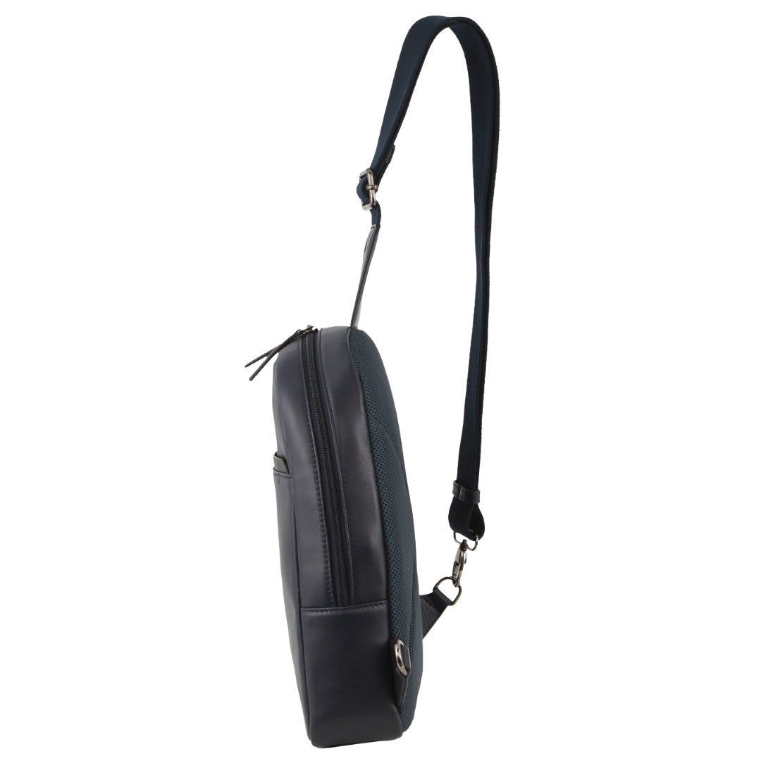 Bolsas Crossbody Pierre Cardin Leather 3-Way Sling Bag Masculino Azul Marinho | 1234-PAKML