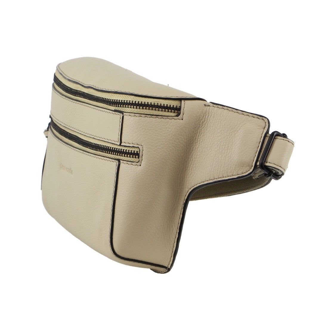 Bolsas Crossbody Pierre Cardin Leather 3-Way Sling Bag Feminino Cement | 7431-XROIQ