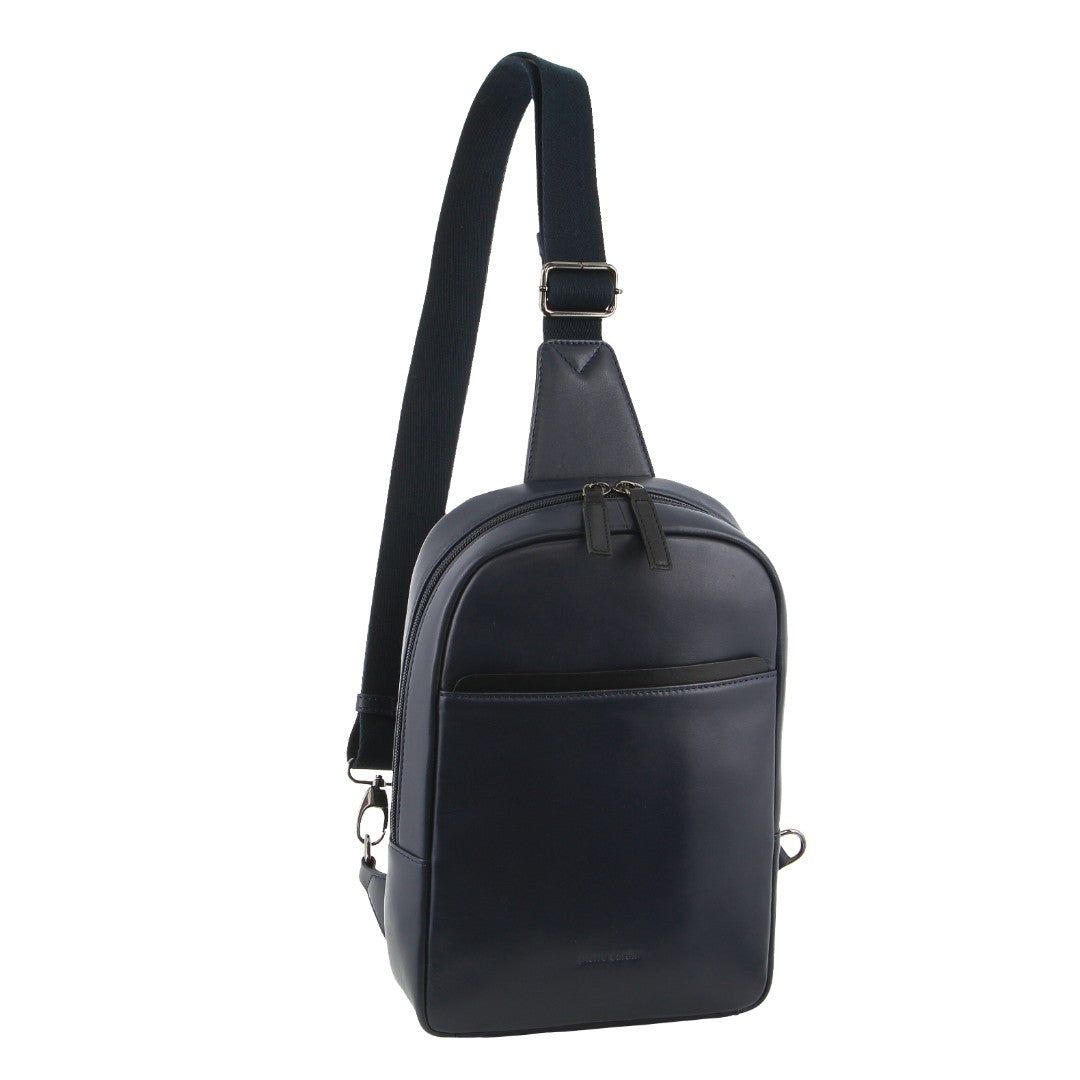 Bolsas Crossbody Pierre Cardin Leather 3-Way Sling Bag Masculino Pretas | 3807-GWFXM