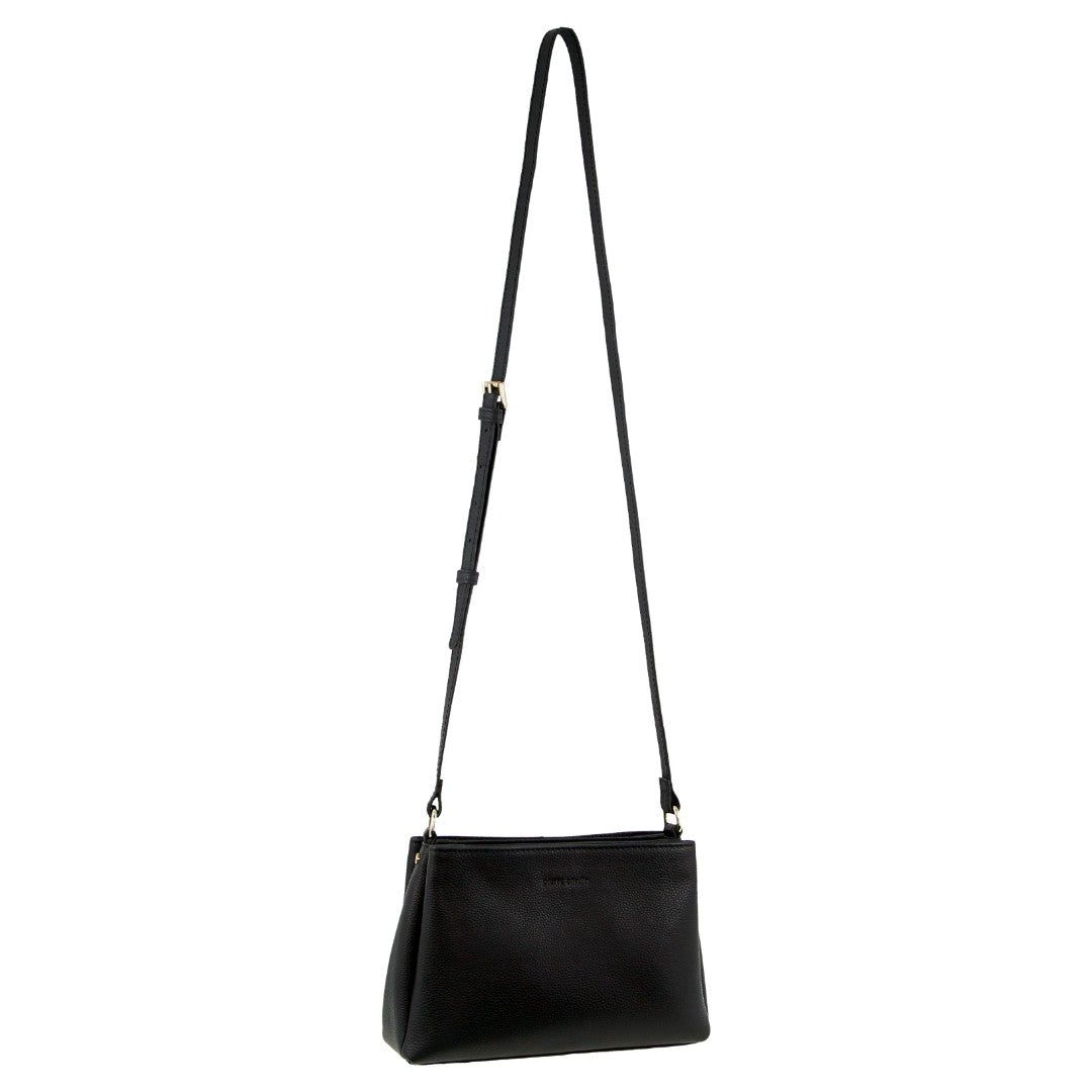Bolsas Crossbody Pierre Cardin Leather Crossbody Bag Feminino Pretas | 3041-WVXEZ
