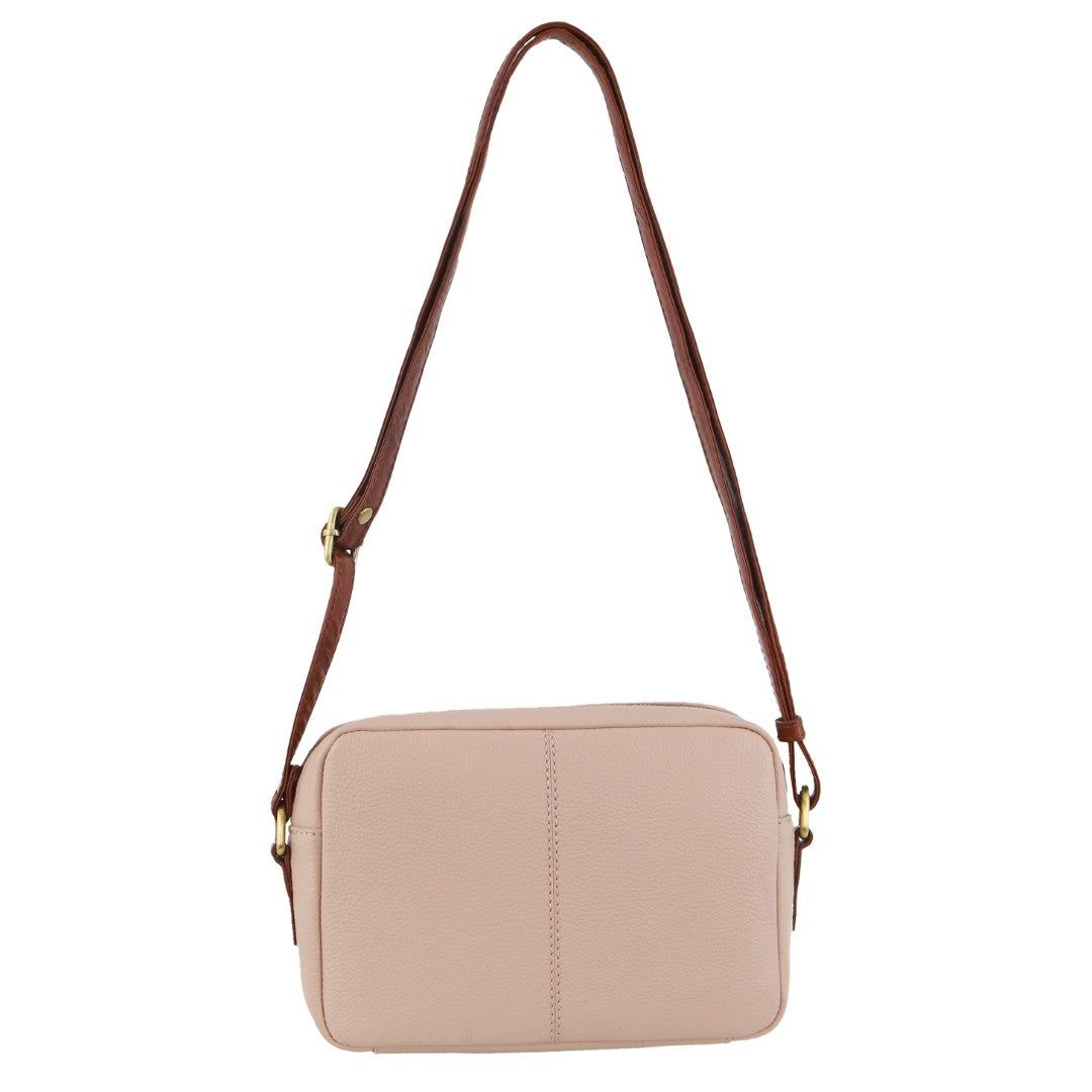 Bolsas Crossbody Pierre Cardin Leather Classic Square Crossbody Bag Feminino Bege | 1329-HCNWX