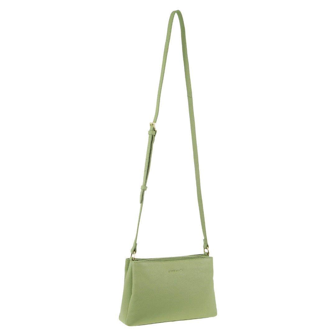 Bolsas Crossbody Pierre Cardin Leather Crossbody Bag Feminino Jade | 8514-FTUDW