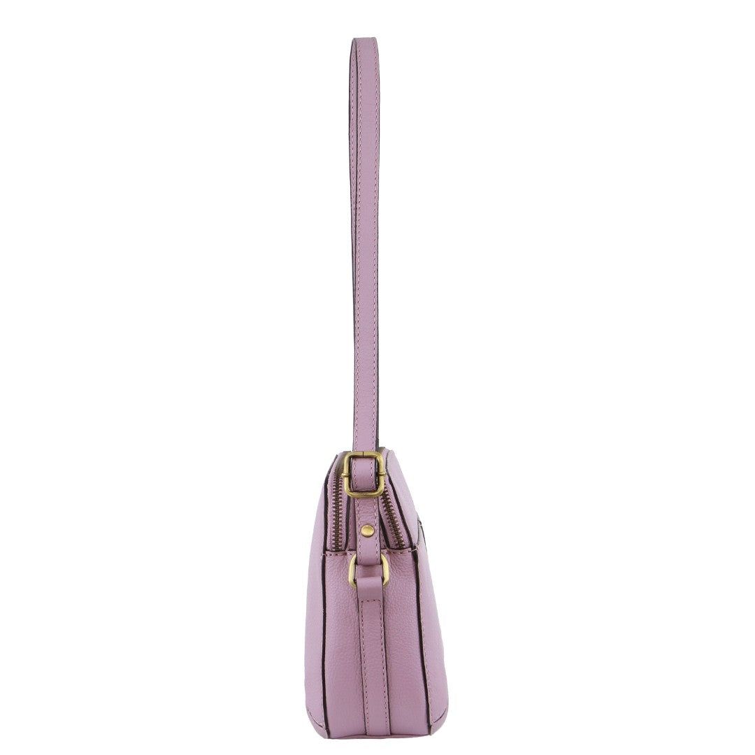 Bolsas Crossbody Pierre Cardin Leather Crossbody Bag Feminino Rosa | 8403-RUPJY