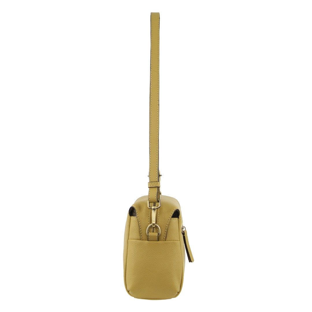 Bolsas Crossbody Pierre Cardin Leather Cross-Body Bag Clutch Feminino Amarelas | 8092-ZCUYL