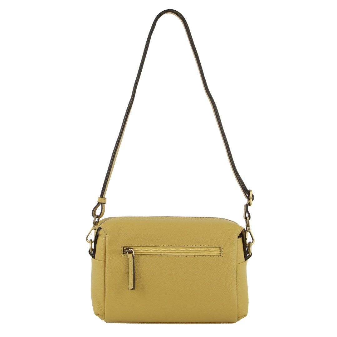 Bolsas Crossbody Pierre Cardin Leather Cross-Body Bag Clutch Feminino Amarelas | 8092-ZCUYL