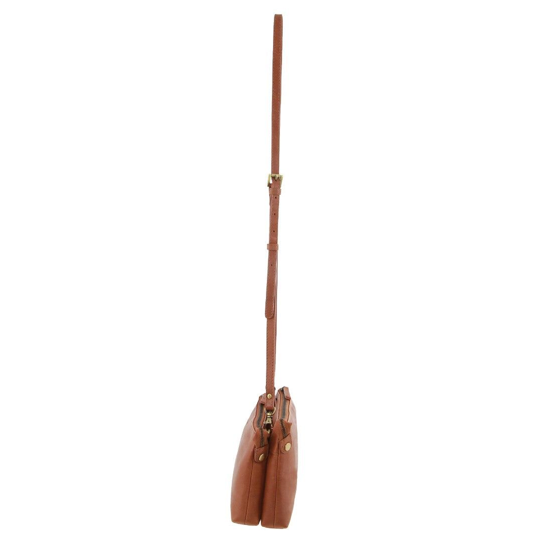 Bolsas Crossbody Pierre Cardin Leather Crossbody Bag Feminino Marrom | 6598-NIYTD