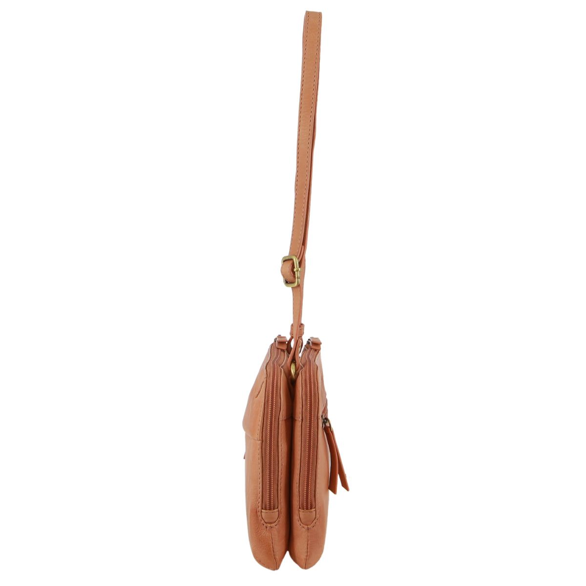 Bolsas Crossbody Pierre Cardin Leather Crossbody Bag Feminino Abricó | 6204-VAYOS