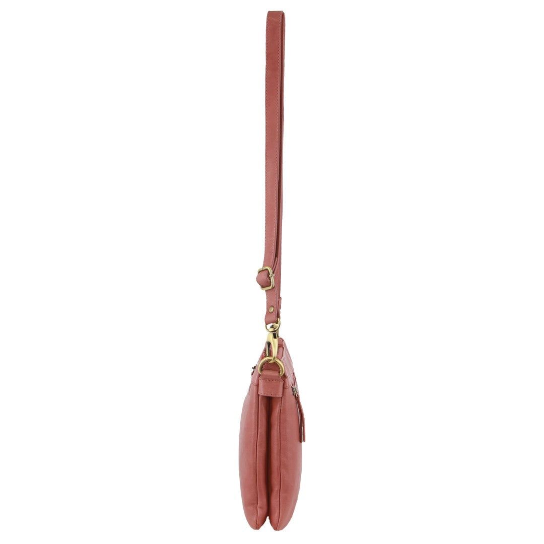 Bolsas Crossbody Pierre Cardin Leather Crossbody Bag Feminino Marsala | 6034-BXGOK