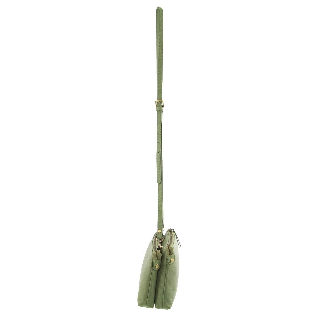 Bolsas Crossbody Pierre Cardin Leather Crossbody Bag Feminino Leaf | 9410-GHCLB