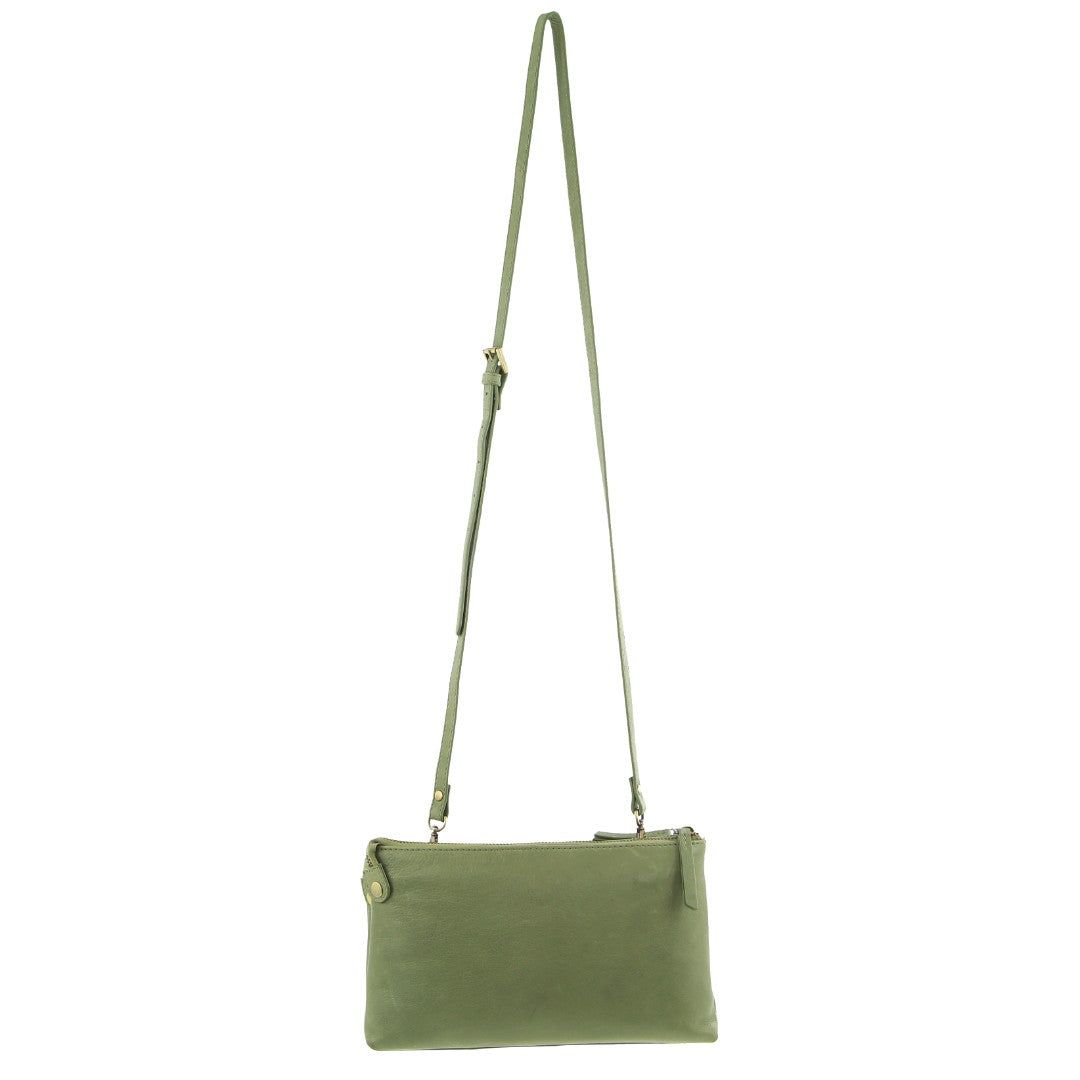 Bolsas Crossbody Pierre Cardin Leather Crossbody Bag Feminino Leaf | 9410-GHCLB
