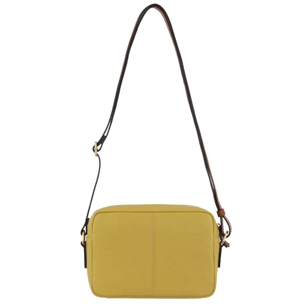 Bolsas Crossbody Pierre Cardin Leather Classic Square Crossbody Bag Feminino Amarelas | 3972-YEODM