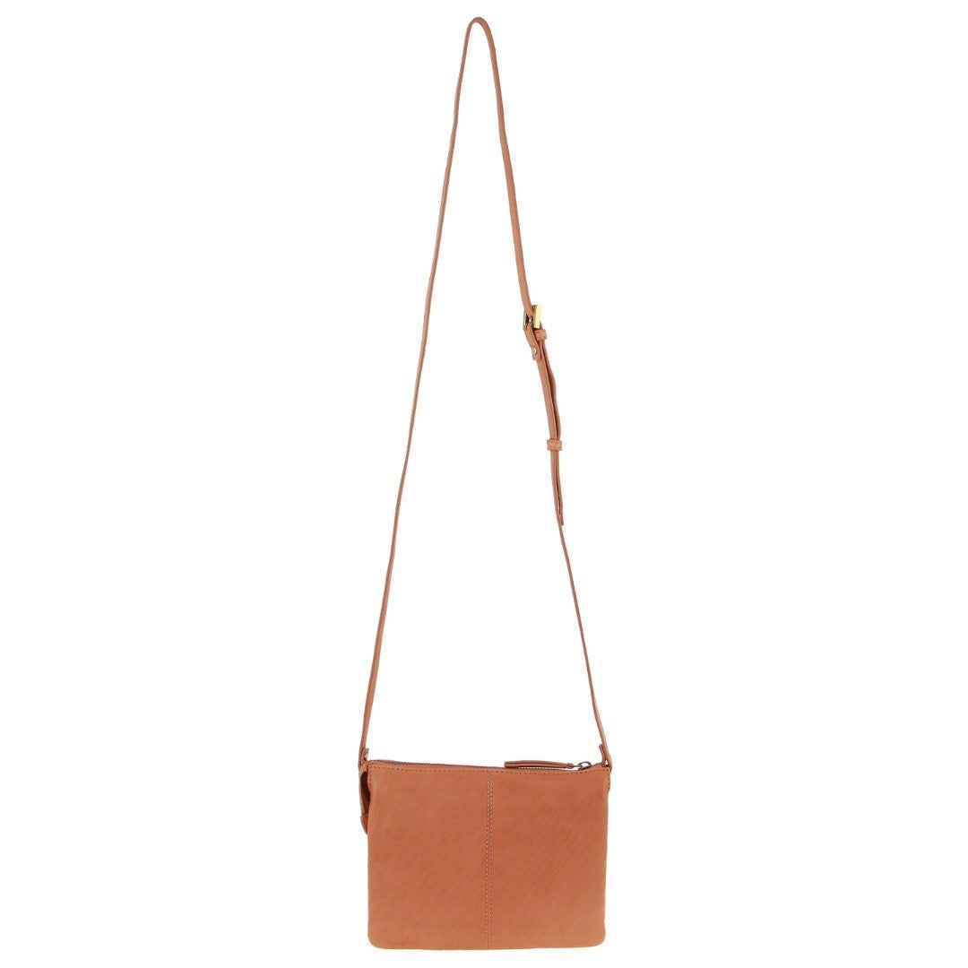 Bolsas Crossbody Pierre Cardin Leather Diamond Pattern Embossed Crossbody Bag Feminino Abricó | 2864-LTFSB