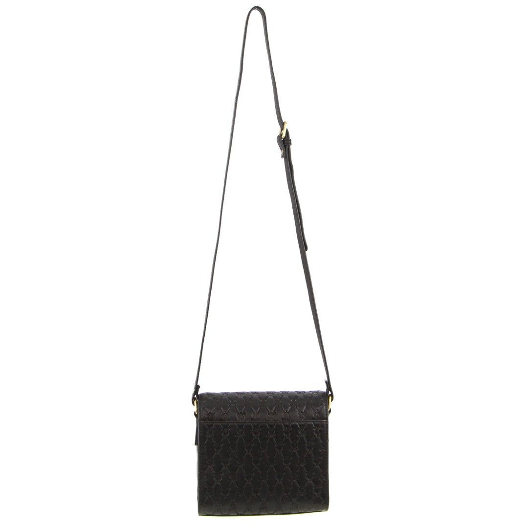 Bolsas Crossbody Pierre Cardin Leather Diamond Embossed Cross-Body Bag Feminino Pretas | 7069-QKCBS