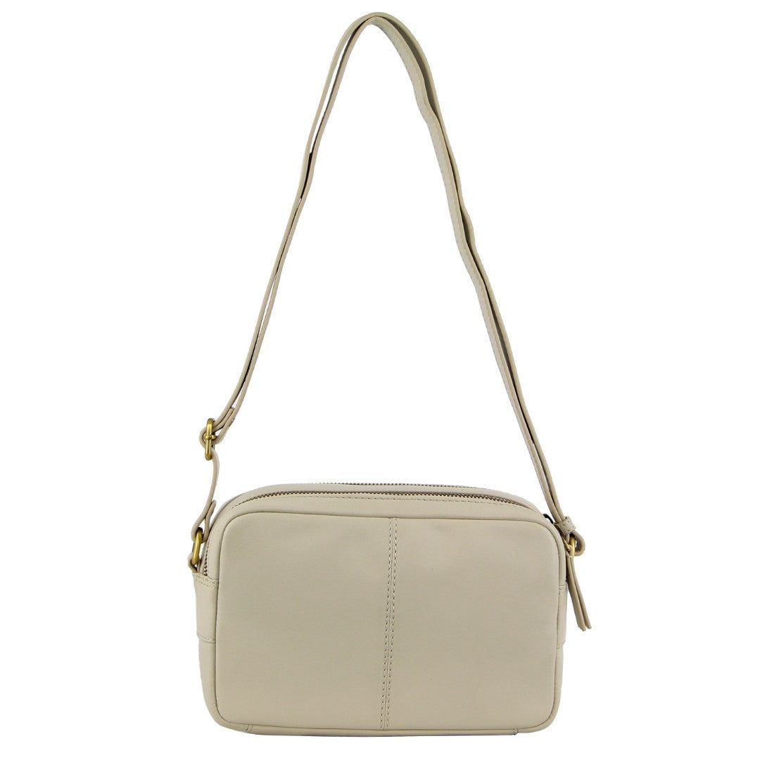 Bolsas Crossbody Pierre Cardin Leather Diamond Pattern Embossed Crossbody Bag Feminino Bege | 4672-USBNJ