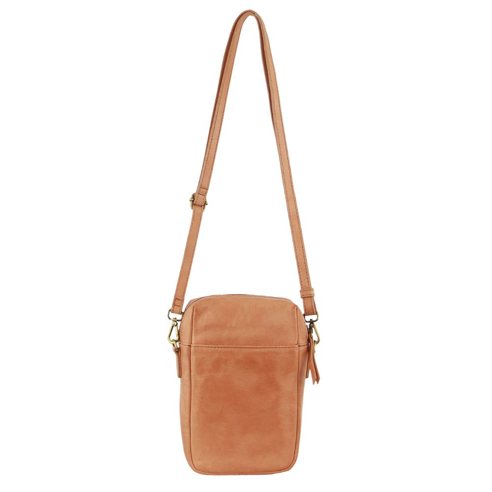 Bolsas Crossbody Pierre Cardin Leather Embossed Phone Crossbody Bag Feminino Abricó | 2846-JUVFB