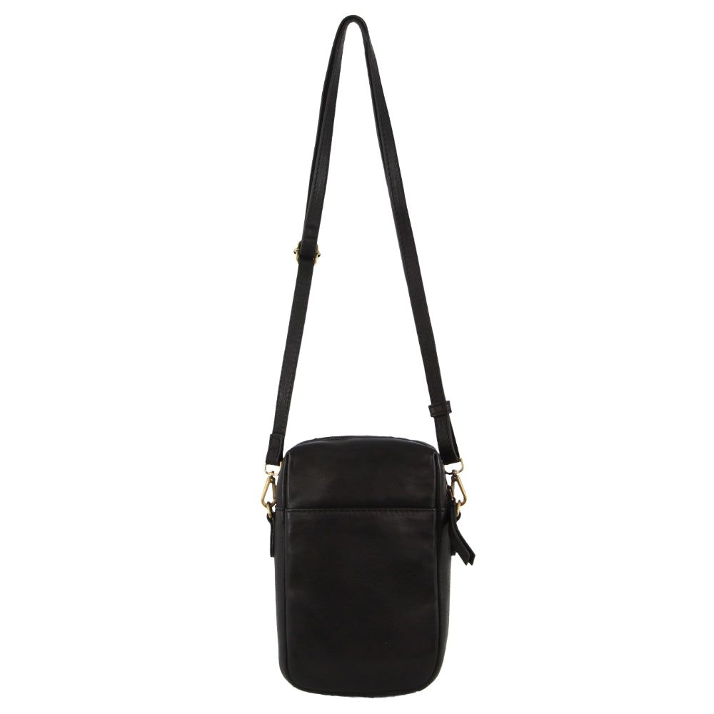 Bolsas Crossbody Pierre Cardin Leather Embossed Phone Crossbody Bag Feminino Pretas | 6195-HTNLJ