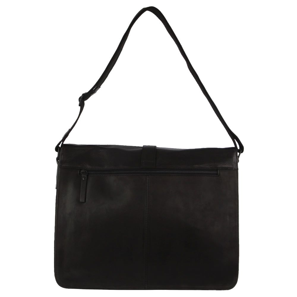 Bolsas Crossbody Pierre Cardin Leather Flap-over Computer Bag Feminino Pretas | 1357-XHLVT