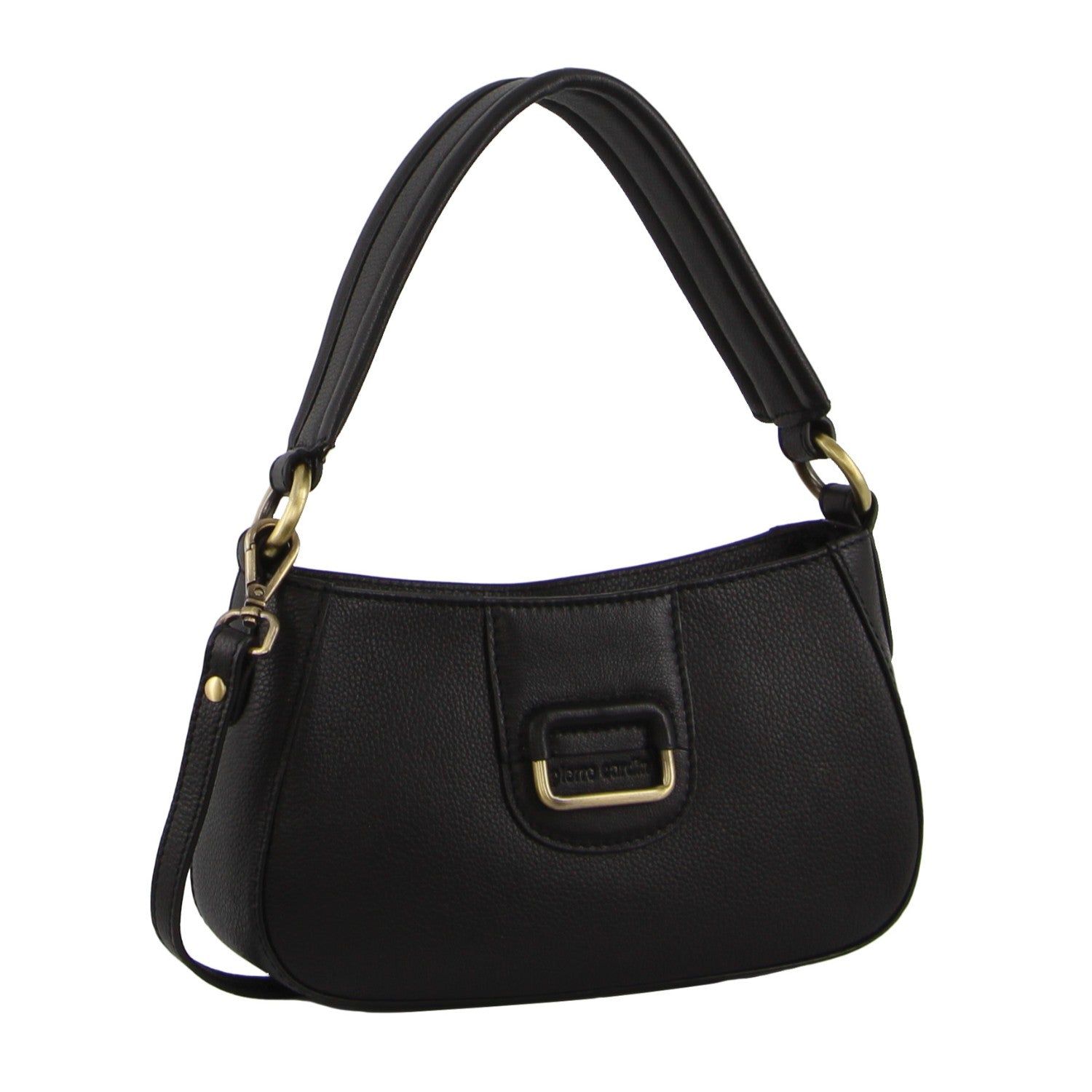Bolsas Crossbody Pierre Cardin Leather Flap Over Bag Feminino Pretas | 9784-OSGDU
