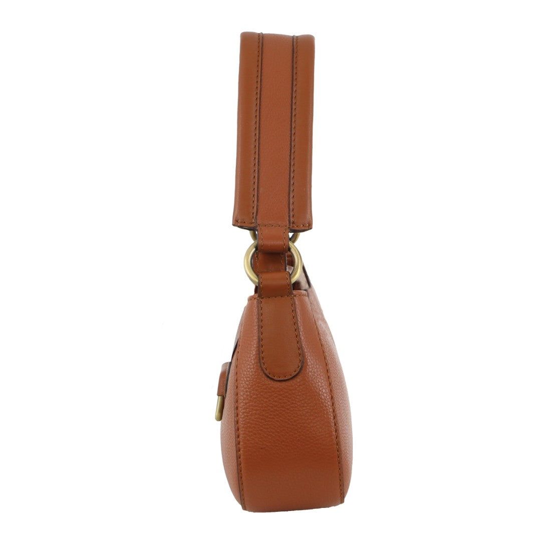 Bolsas Crossbody Pierre Cardin Leather Flap Over Bag Feminino Marrom | 4759-MEXCI