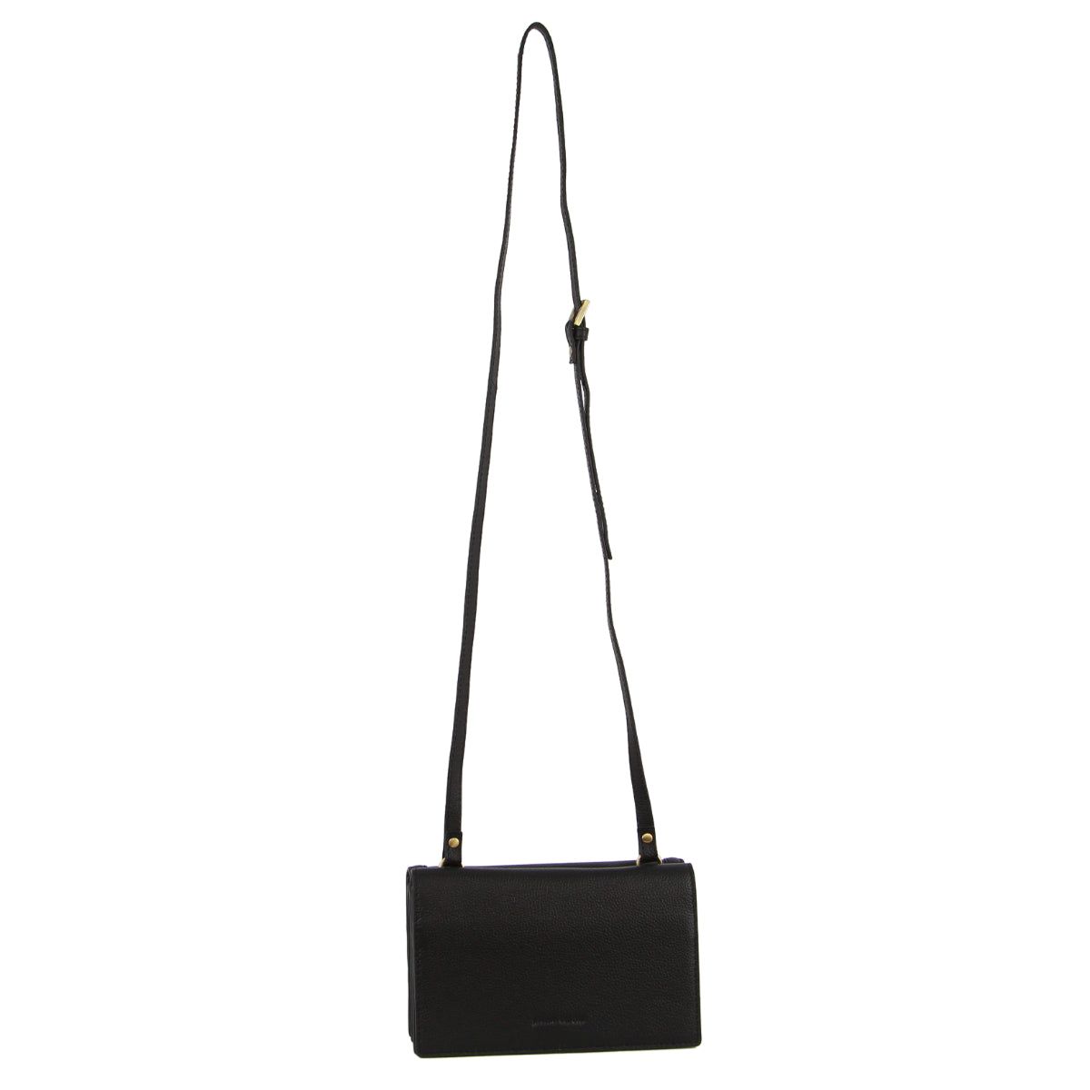 Bolsas Crossbody Pierre Cardin Leather Flap Over Cross-Body Bag Feminino Pretas | 4301-MSKPT