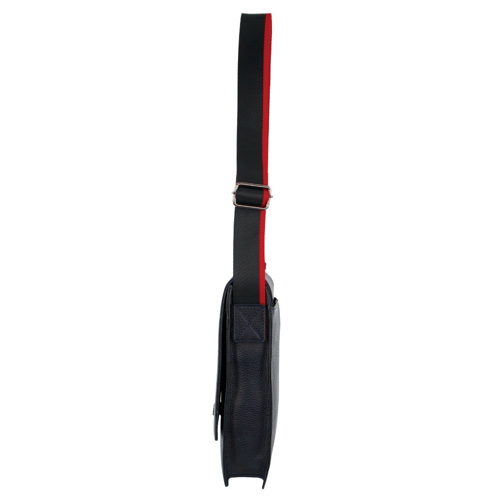 Bolsas Crossbody Pierre Cardin Leather Flap-over Cross-Body Bag Masculino Azul Marinho | 3846-CPDKR