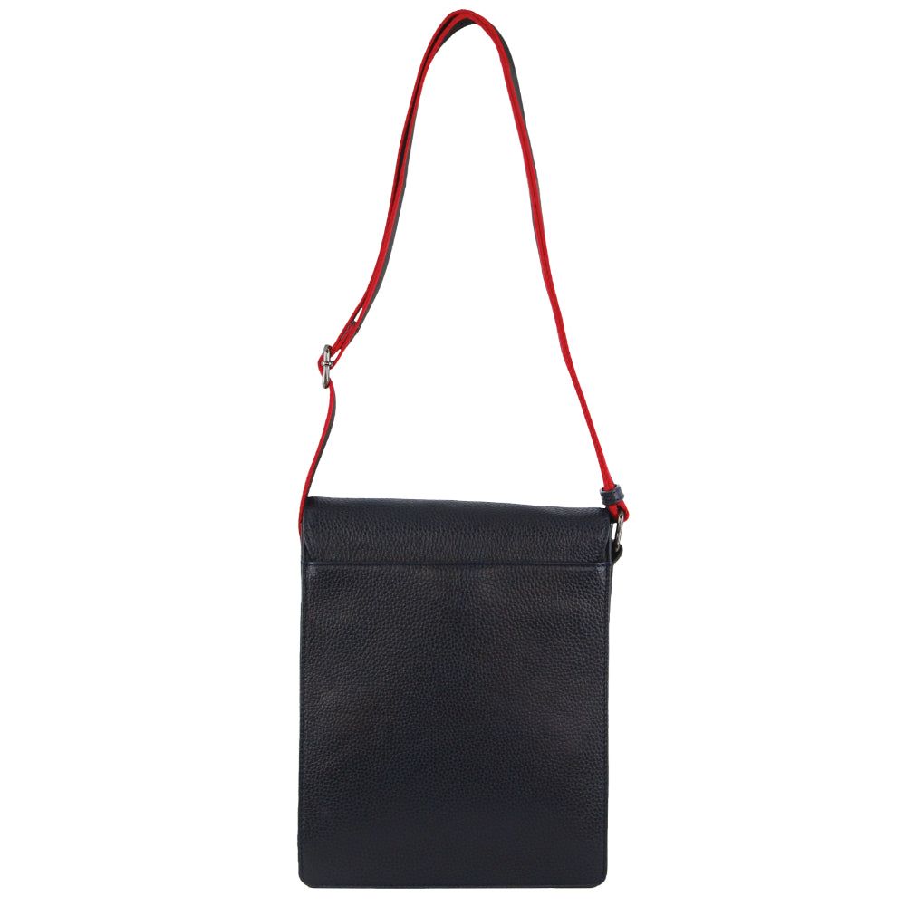 Bolsas Crossbody Pierre Cardin Leather Flap-over Cross-Body Bag Masculino Azul Marinho | 3846-CPDKR