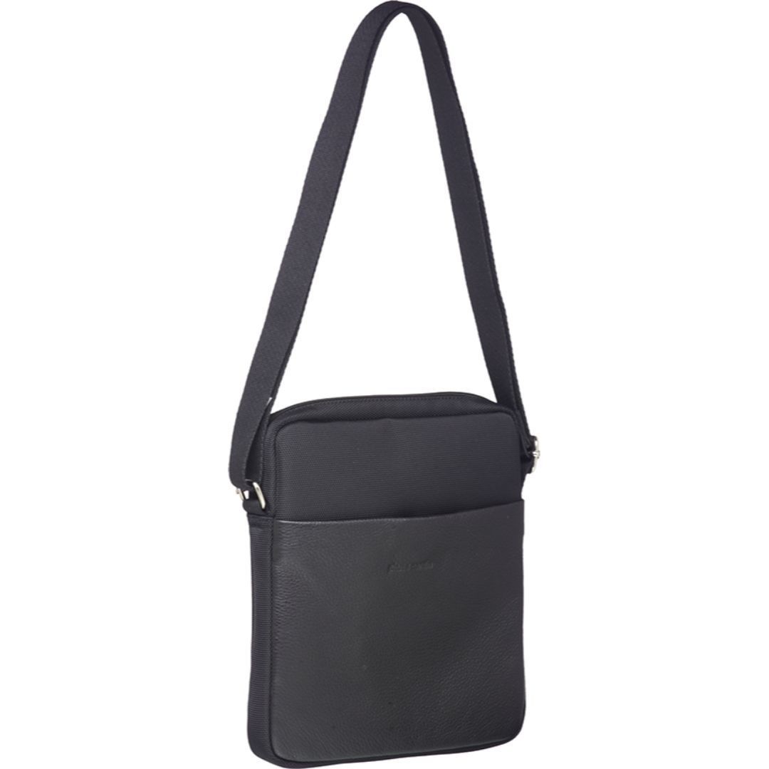 Bolsas Crossbody Pierre Cardin Leather Ipad Bag Masculino Pretas | 4097-VCDFK
