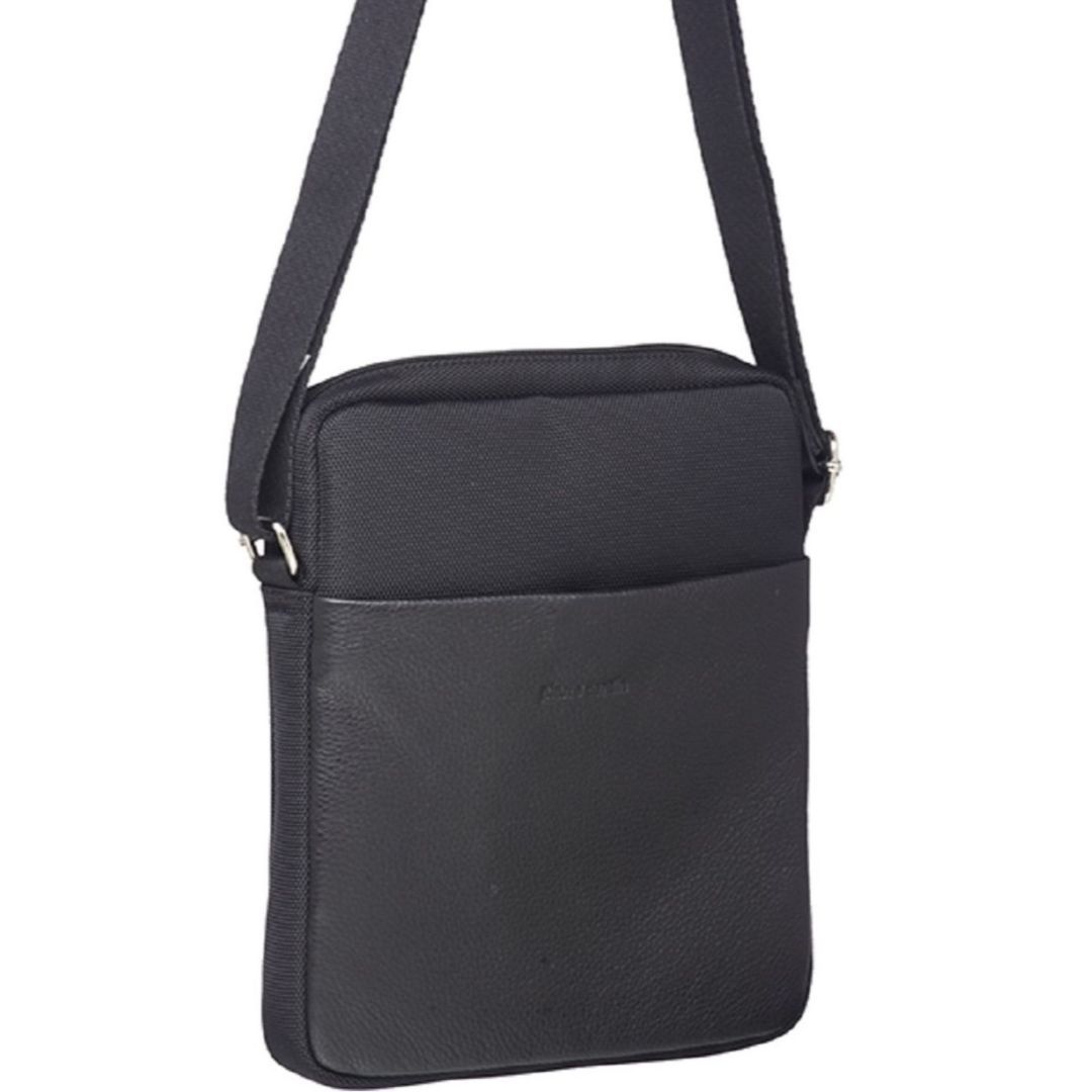 Bolsas Crossbody Pierre Cardin Leather Ipad Bag Masculino Pretas | 4097-VCDFK