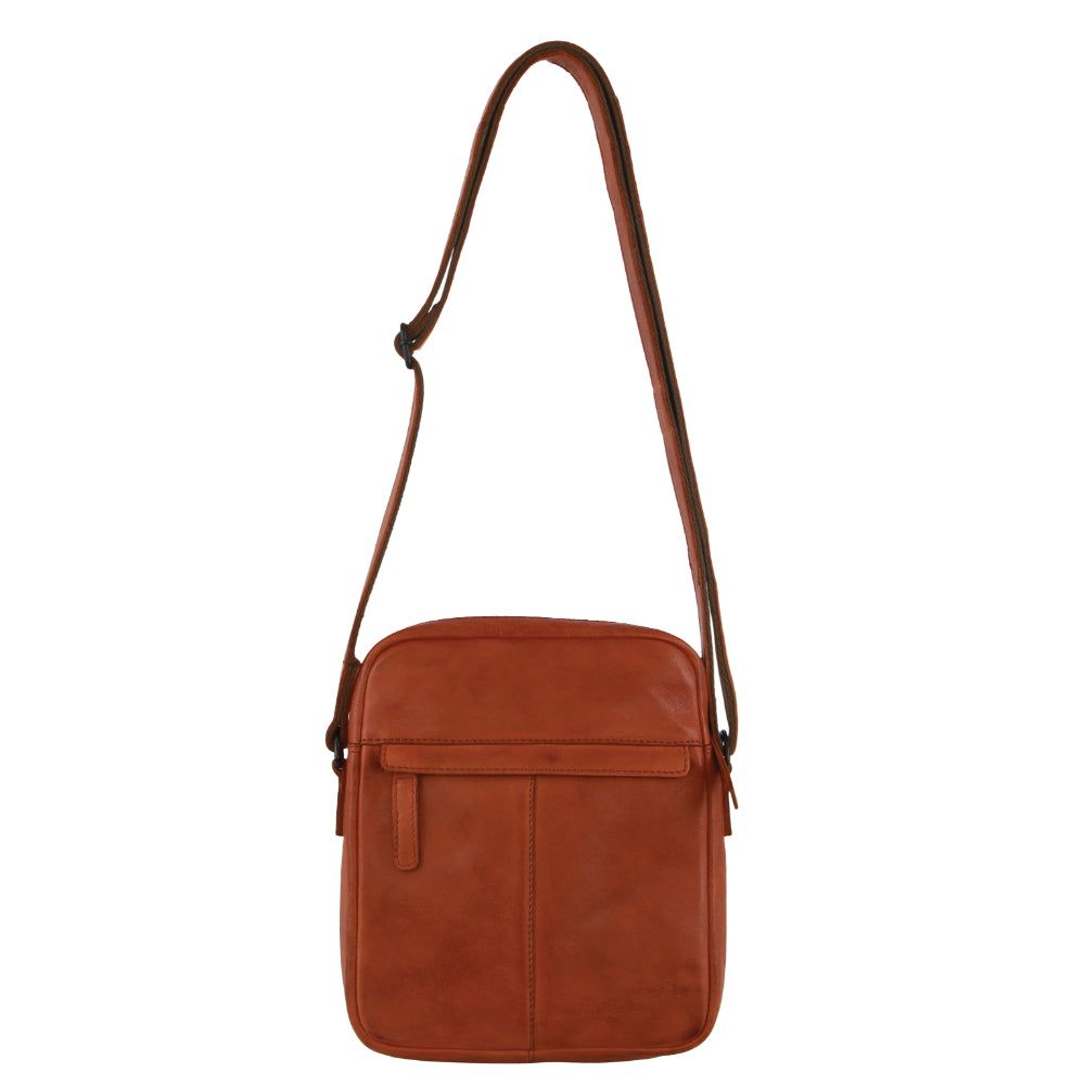 Bolsas Crossbody Pierre Cardin Leather Multi-Compartment Cross-Body Bag Masculino Marrom | 4319-DJPTB