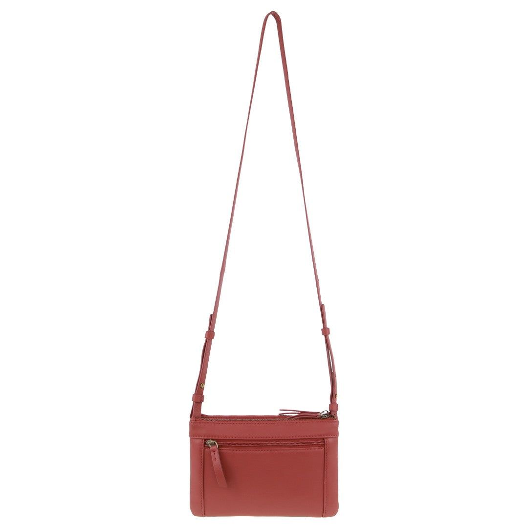 Bolsas Crossbody Pierre Cardin Leather Pleated Design Crossbody Bag Feminino Marsala | 1763-RGULQ