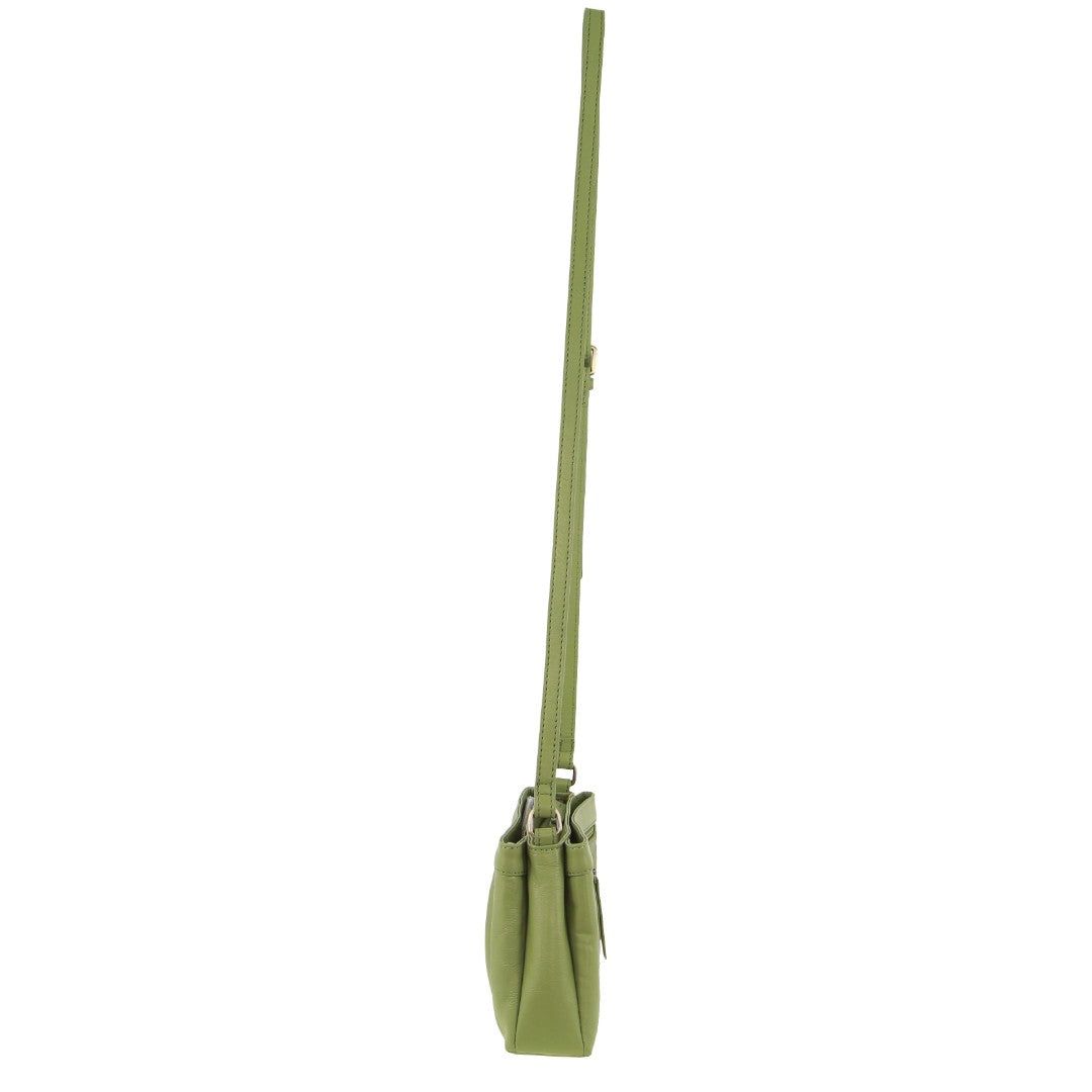 Bolsas Crossbody Pierre Cardin Leather Pleated Design Crossbody Bag Feminino Leaf | 1268-PDRIN