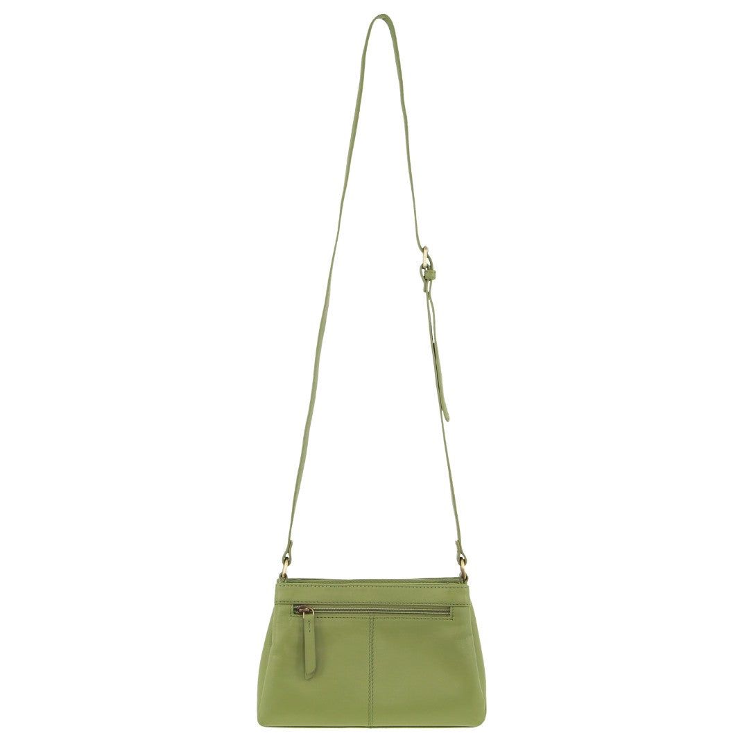 Bolsas Crossbody Pierre Cardin Leather Pleated Design Crossbody Bag Feminino Leaf | 1268-PDRIN