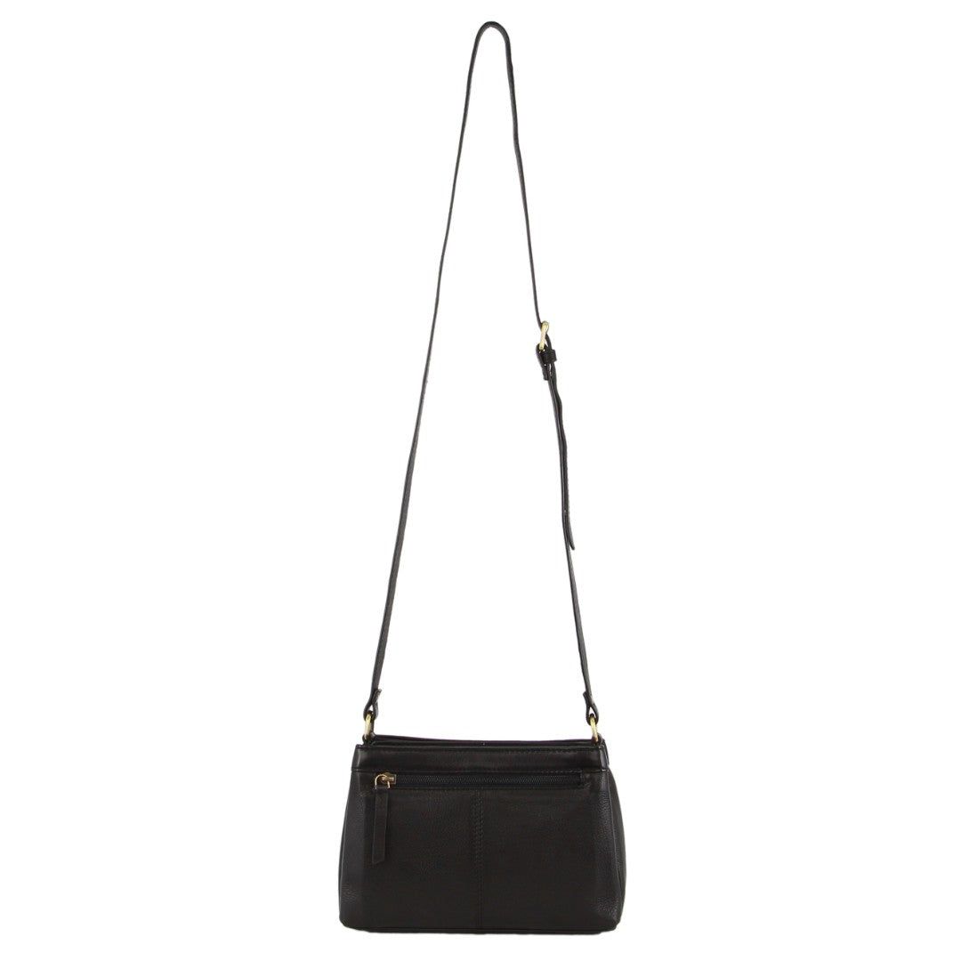 Bolsas Crossbody Pierre Cardin Leather Perforated Design Cross-Body Bag Feminino Pretas | 9074-PBQIY