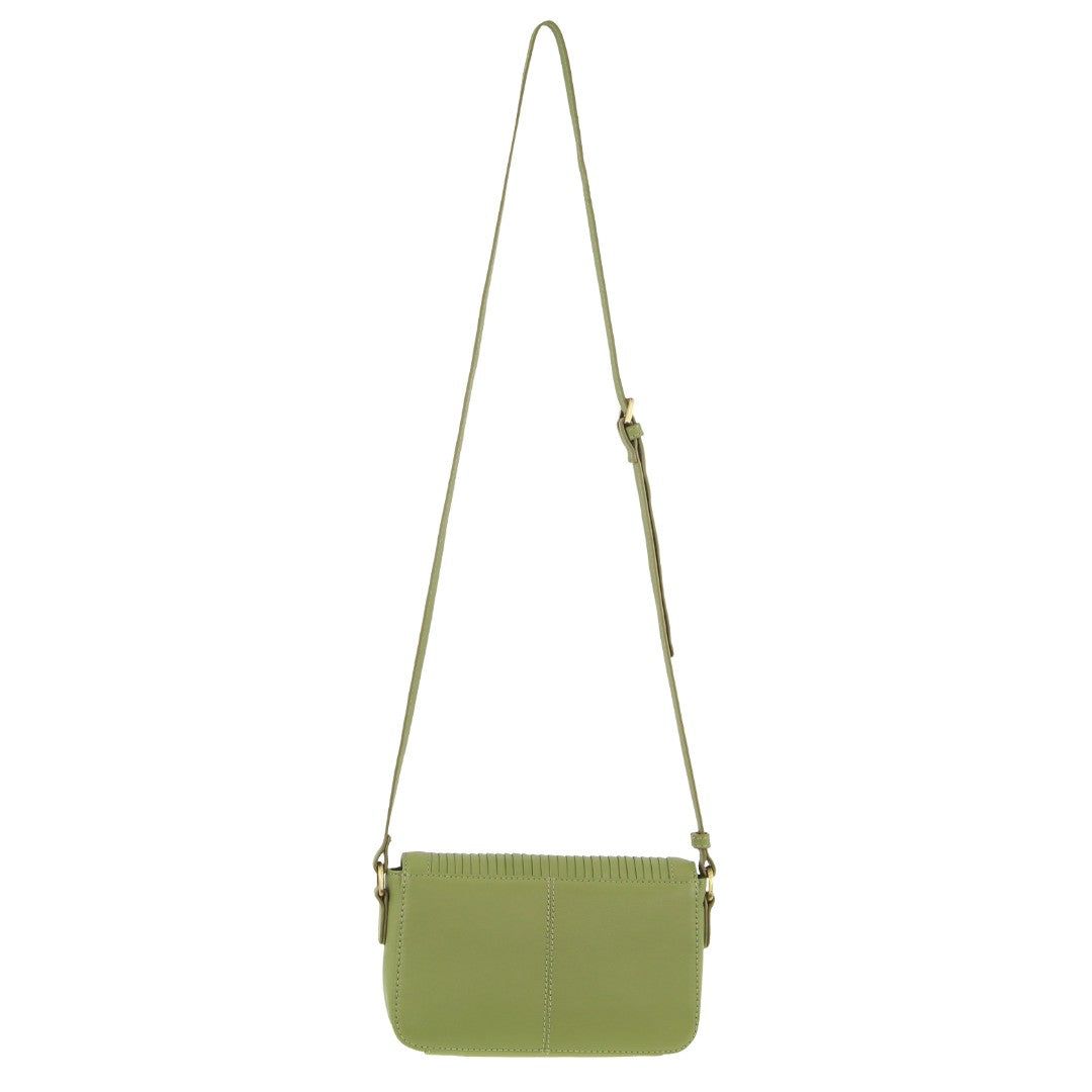 Bolsas Crossbody Pierre Cardin Leather Pleated Design Crossbody Bag Feminino Leaf | 6275-IKEUC