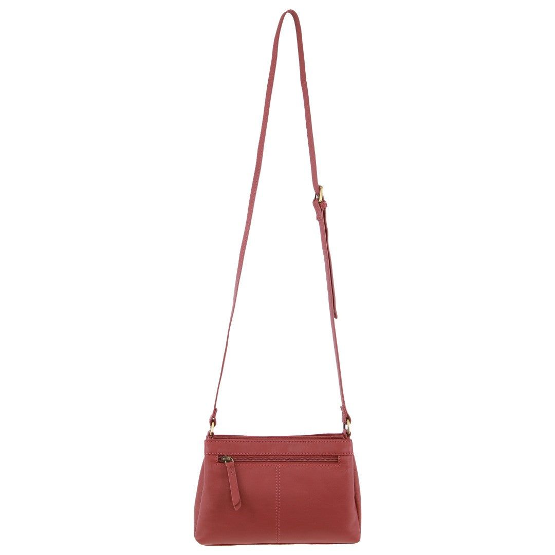 Bolsas Crossbody Pierre Cardin Leather Pleated Design Crossbody Bag Feminino Marsala | 5724-IYUED
